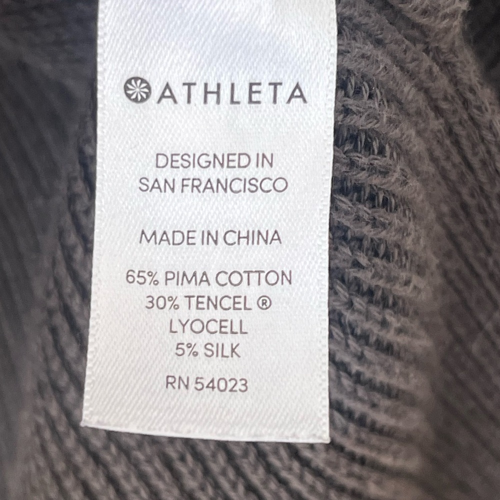 Athleta Rest Day Hoodie Sweater, Dove Grey Heather XS - Picture 13 of 13